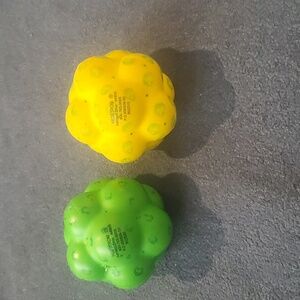 Set of 2 Hedstrom Hard Foam Bumpy Balls